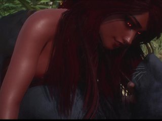 Furry romantic cuddle sex