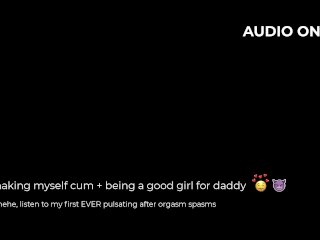 amateur cums hard from dirty talk over the phone + first ever pulsating orgasm yum lol