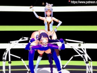 Genshin Impact - Raiden Shogun Bondage, Spanking, Milking, and Squirting