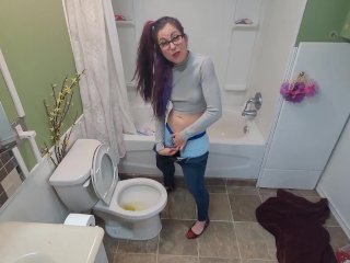Pissing Through the HOle in my Briefs like a MAN