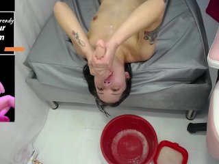 gran garganta profunda mucha saliva 100% latina