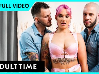 ADULT TIME - Siri Dahl's FIRST BISEXUAL MMF THREESOME With Wolf Hudson & Johnny Hill! FULL SCENE!