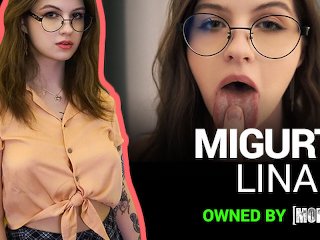 Mofos – Horny Babe Migurtt Lina Deepthroats Her BF's Big Dick Before Riding Him