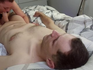 Milking and cum feeding my Cuckold Slave Husband