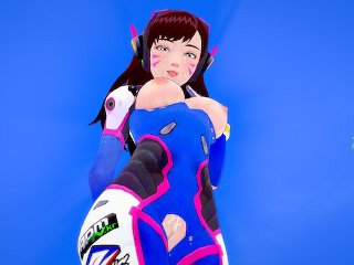 D.VA COVERED IN CUM! Overwatch 3D HENTAI