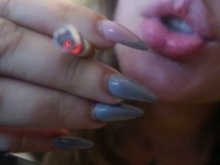CHILL and SMOKE with ME!!! CLOSEUP HANDS & CIGARETTE "FETISH"