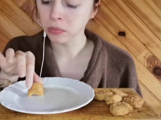 Mukbang ASMR cordonbleu nuggets glacechocolat, lien dans ma bio pour mon site