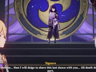 Raiden & Traveler fuck Signora! (Signora boss battle)