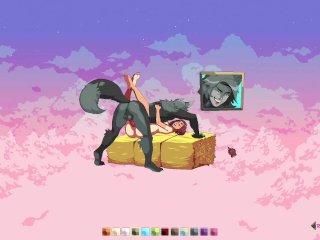 Cloud Meadow - 3 Furry super scenes Furry werewolf and his friends