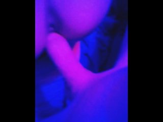 Blue light doggy style POV
