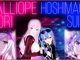 Hololive - Calliope Mori & Hoshimachi Suisei HD Hentai  変態 (R-18 Koikatsu MMD Anime Vtuber Waifu)