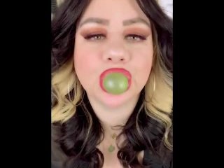 Gum Chewing And Stroking