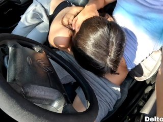 BLOWJOB IN THE CAR after school