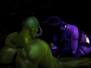 Elf jerking off big green cock