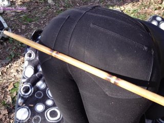 POV Domination in Public! Girl with her master in the forest!