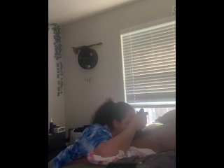 SNEAKY SLUT KEEP TAKING DICK WHLE TALKING TO MOM BEHIND DOOR!! HOW DIDNT SHE KNOW?!