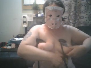 Piggy Plays With Tits Verbal Humiliation Repeat After Me Submissive Pig Training for Female Pigs
