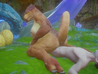 Teen guy Fucks Big Dragon Scalie Girl