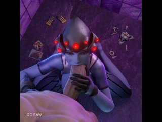 Widowmaker Deepthroating in a nightclub. GCRaw. Overwatch