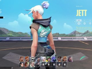Jett - Valorant ryona - English/ Korean 한국어 /Japanese 日本語