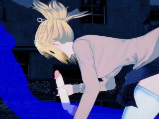 DR Stone Hentai - Kohaku boobjob and handjob