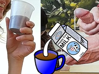ALMOST CAUGHT  ROOMMATE Drinks COFFEE with CUM  TASTE GAME - Sheila Moore