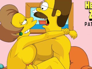 The Simpsons Edna and Flanders cartoon porn