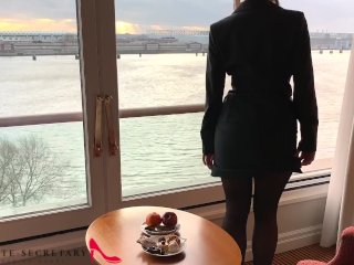 my private secretary sex meeting in front of the hotel window