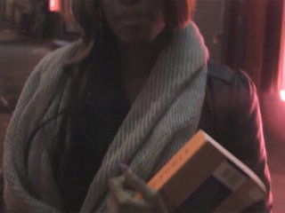 Hot Ebony Tight Black Girl just wanted to go home when it was raining before Picking Up by a BBC Guy