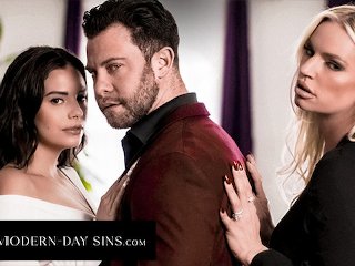 MODERN-DAY SINS - Cheating Husband Fucks Sneaky Mistress In Secret While Wife Waits In Other Room