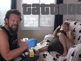 tattooed 1 - Pornstar Jamie Stone Giving Tattoos