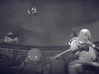 NieR: Automata - A2 ryona #2 - long hair, alternative outfit ニーア オートマタ リョナ