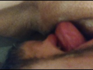 her lover sucks her pussy and fills her with milk