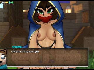 HornyCraft [Minecraft Hentai game Parody] Ep.2 cowgirl fucking the minecraft trader girl