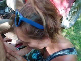 Blowjob Diaries Vol 26 She gave my fat cock the gawk gawk at work! Outdoor Blowjob