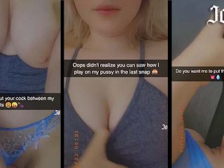 Sexting my step bro on Snapchat until he fucks me and cums in my pussy (@joyliii_real add me)