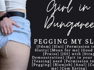 ASMR  JOI and a fucking for my goodboy peg slut  CEI  JOI