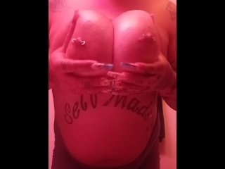 Oil up my titts and massage them