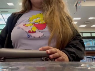 Mj Moore Flashing in the Library