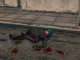 Saints Row 3 - Playa (protagonist) ryona + ragdoll