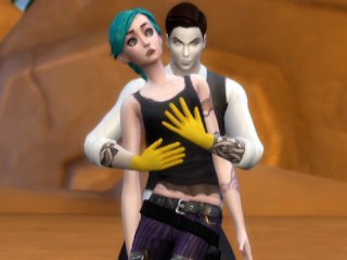 Fortnite Midas putting Jinx Arcane to suck your dick