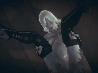 Lady Death gets eaten by a Zombie