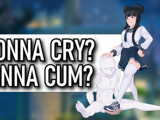 By A... (CBT, being stepped on, you cum from her feet squishing you...)