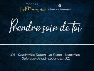 Prendre soin de toi [Audio Porn French Domination Douce JOI Louanges Je t'aime GFE]