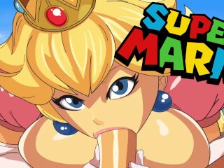 Princess Peach big tits blowjob pov Mario Bros xxx