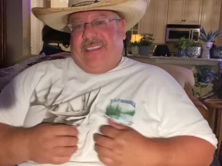 Mustache Daddy with huge feet has ass orgasm and Leaks into my daddy hole