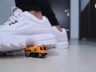 Giantess goddess's BIG feet crushing your city (high arches, POV trampling, foot domination, femdom)
