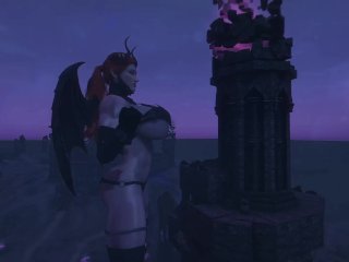 Growing Vampire Serana - Skyrim Giantess