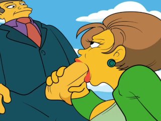 EDNA SUCKING SEYMOUR'S COCK SIMPSONS PORN