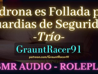 "Los Polis Me Cachan y Me Hacen Correr~" GangBang - ASMR Audio Roleplay